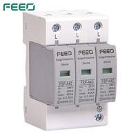China 275VAC 30KA 3P Ac Surge Suppressor Burning Proof With Lightning Arrester on sale