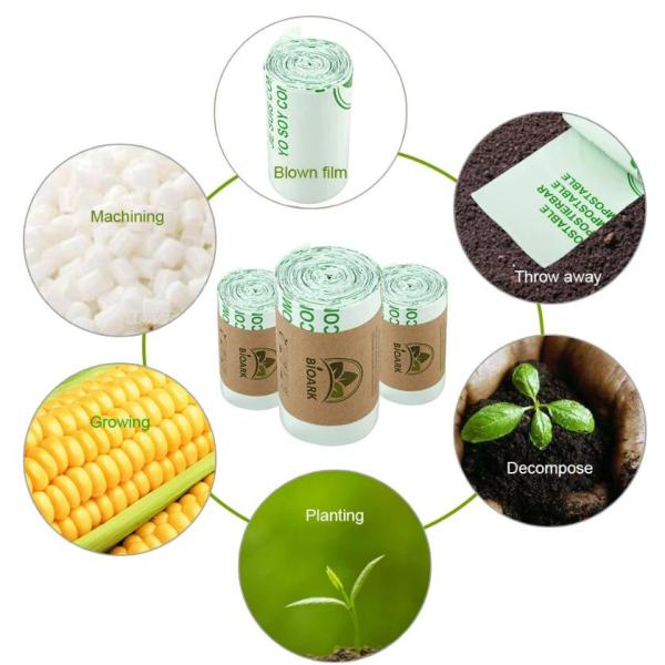Customized Biodegradable Large Size Compostable Disposable Scented Eco Friendly Food Waste Pet Dog Poop Plastic Bags