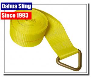 China 5670 Lb Winch Extension Strap With Delta Ring Assembly 4 X 27 OEM Avaliable on sale