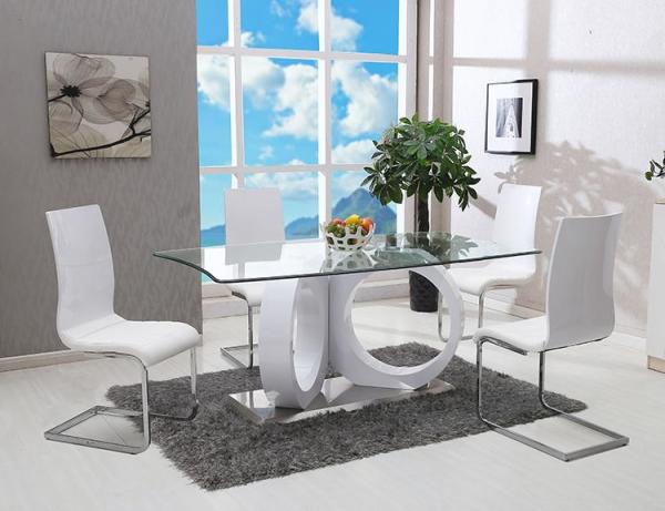 Quality Simple 0.35CBM 50kgs 76cm Solid Wood Dining Table Set for sale