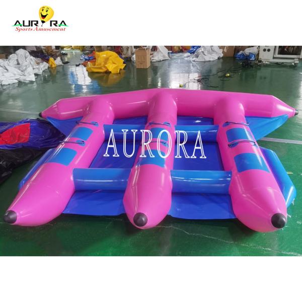Quality Adults PVC Tarpaulin Inflatable Water Toys Aqua Park Inflatable Flying Fish Boat for sale