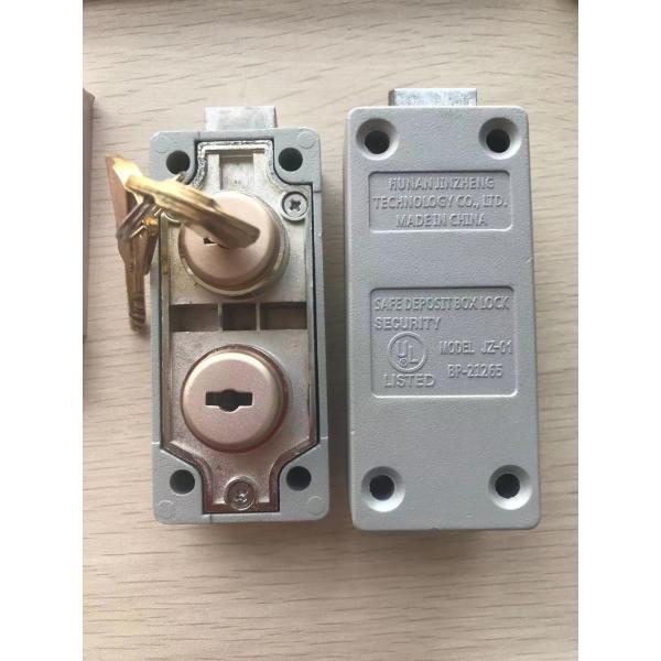 Durable Copper Dual Keys Safe Deposit Box Lock With UL Listed