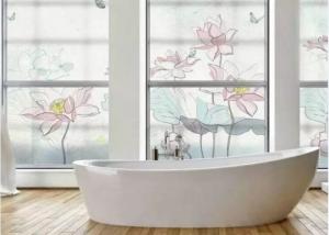 Opaque Finish Frosted Privacy Glass Customizable and for Privacy Solutions