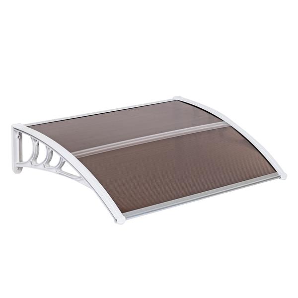 Anti - Aging PC Door Canopy Rain Cover Eaves Strong Impact Resistance