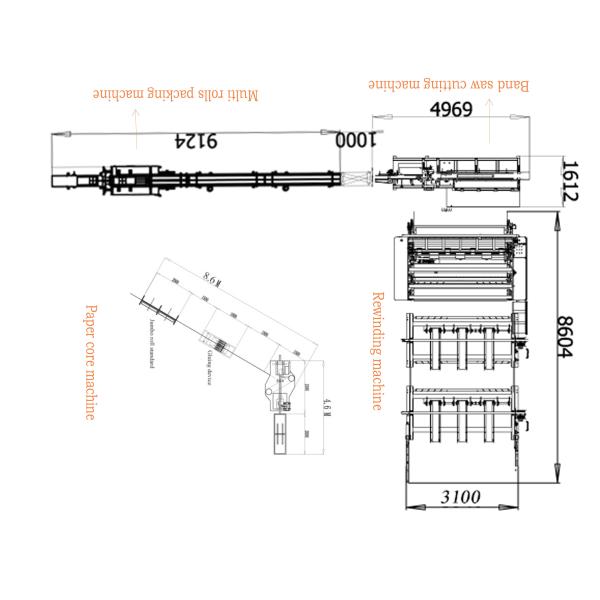 CE 2800mm Width Jumbo Roll Toilet Paper Production Line