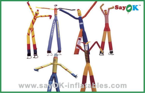 Quality Inflatable Wind Dancer Advertising Colorful Double Legs Inflatable Air Dancer With Two 750w Blowers for sale