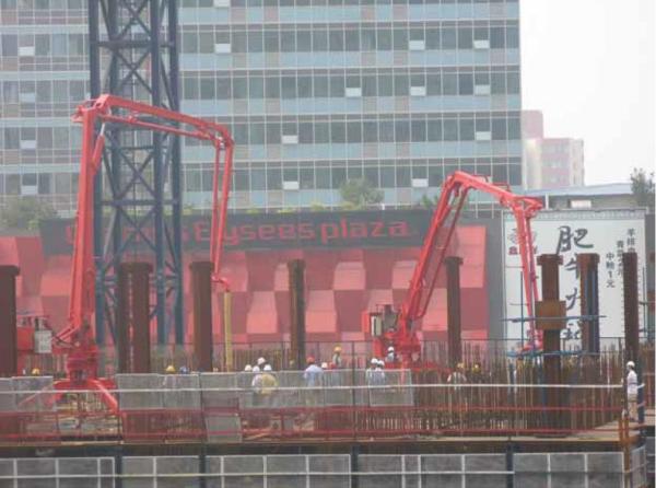 Quality Building Site 13meters Concrete Pump Boom , 4kw Static Boom Placer for sale