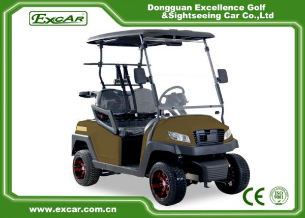 Quality Right Hand Steering Brown 48V AC Motor Mini Electric Golf Buggy EXCAR Golf Cart for sale