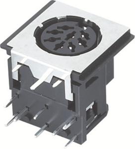 Buy cheap Mini Din Connector 8pin female Socket S terminal product