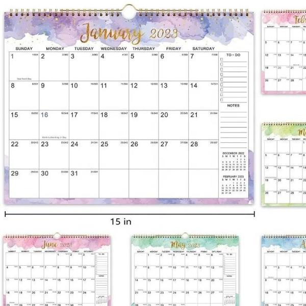 Personalized Calendar Printing with Glossy Paper Type Add Personal Dates And