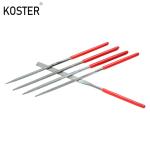 Round File 10PCS Mini Diamond Needle File with Tooth Pattern Bidentate Pattern