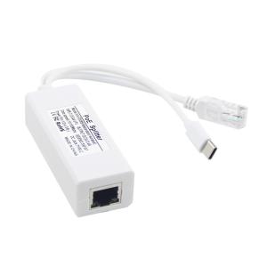 Buy cheap USB From 48 Volt POE Splitter To 12V Camera 802.3af USB Type C Single Lan Port 1A 1.2A product