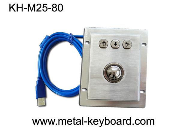 Quality IP65 Rate Industrial Computer Mouse Stainless Steel Material Trackball Durable for sale