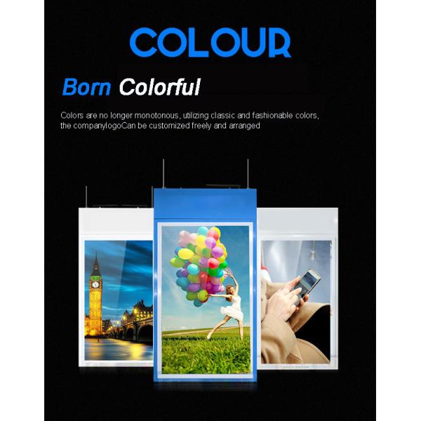 Ultra-Thin Bezel High Brightness Hanging Shop Window LCD Display Advertising Screen Double Sided Digital Signage Media Player