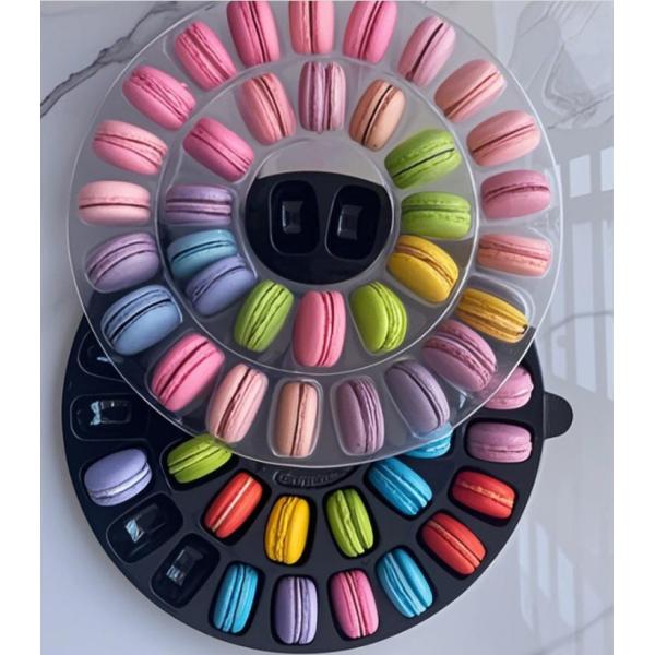 customized macaron plastic packaging