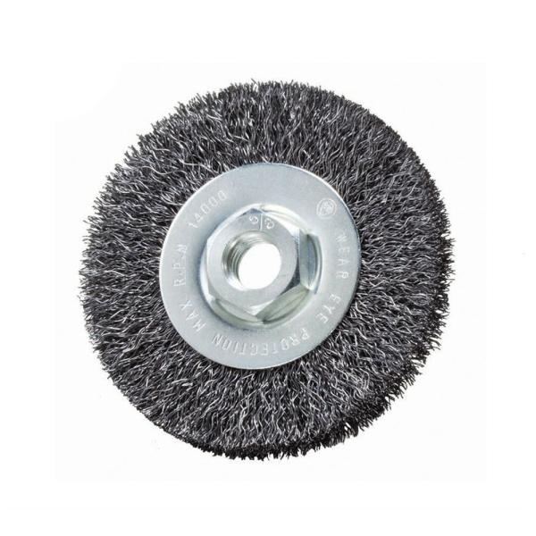 Quality Flexible Bench Grinder Wire Brush Customized Size For Deburring And Descaling for sale