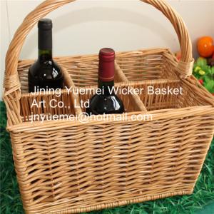 Buy cheap 2016 wicker handle basket wicker redwine basket wicker picnic basket product