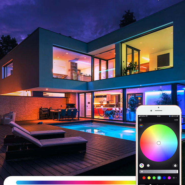 RGB Bluetooth LED Strip Smart Controller With 24 Key Remote