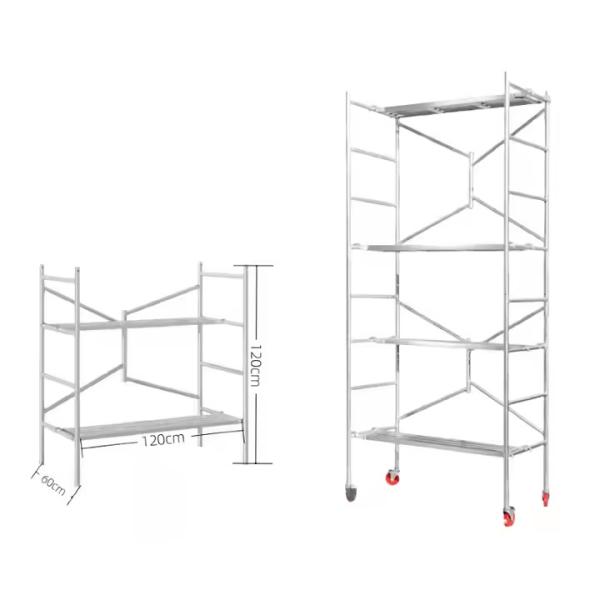 Quality Stable Heavy Scaffold Trestles Stage Setup Folding Portable With Casters for sale