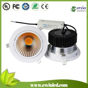 European quality high cri cob led round downlight, ceiling design ceiling light 30w for co
