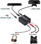 Optical SPDIF To Analog Stereo Converter