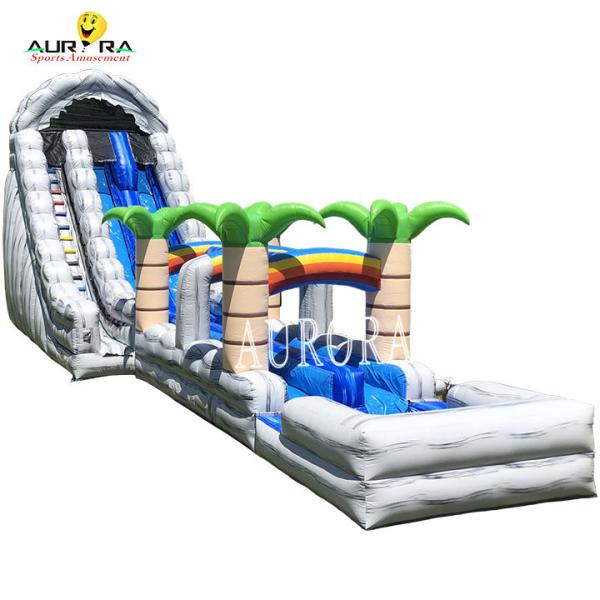 Quality Grayish Blue PVC Inflatable Tunnel Slide For Adventure Seekers for sale