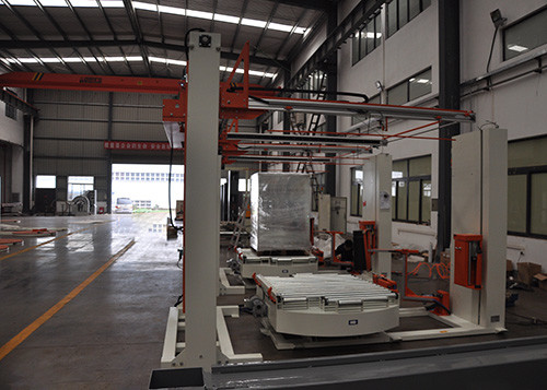 Dual Chain Driven 200kg Automatic Stretch Wrap Machine Vertical Motion