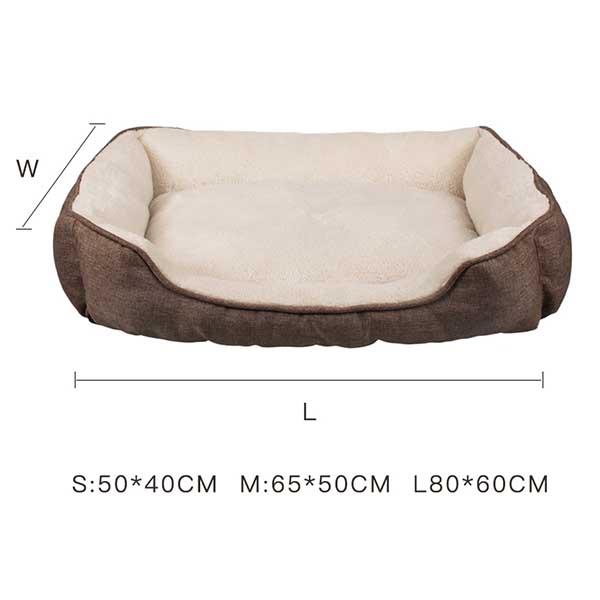 Rectangle Fluffy Dog Blanket , CPSC Soft Pet Bed With Anti Slip Bottom
