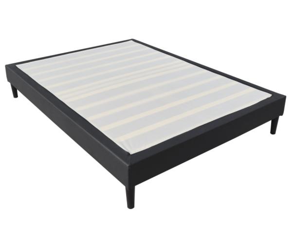 Quality Simple Design Upholstered Platform Bed Frame Strong Structure 203x152cm for sale