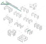 Customizable Panel Thickness Display Unit Separation Work Areas for Adjustable
