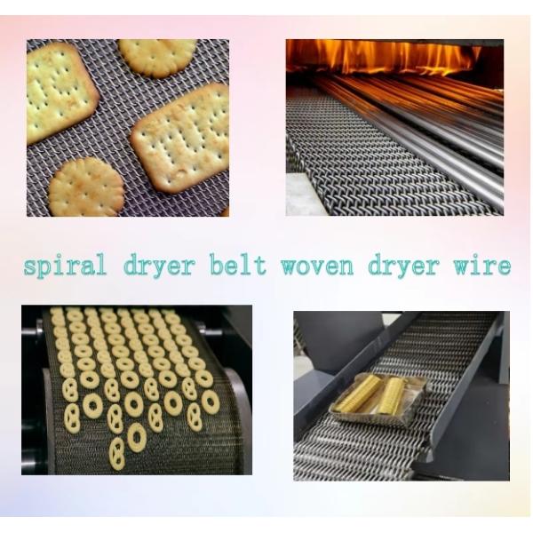 Spiral Conveyor Wire Mesh Belt 304 SS For Seafood Quick Freezing