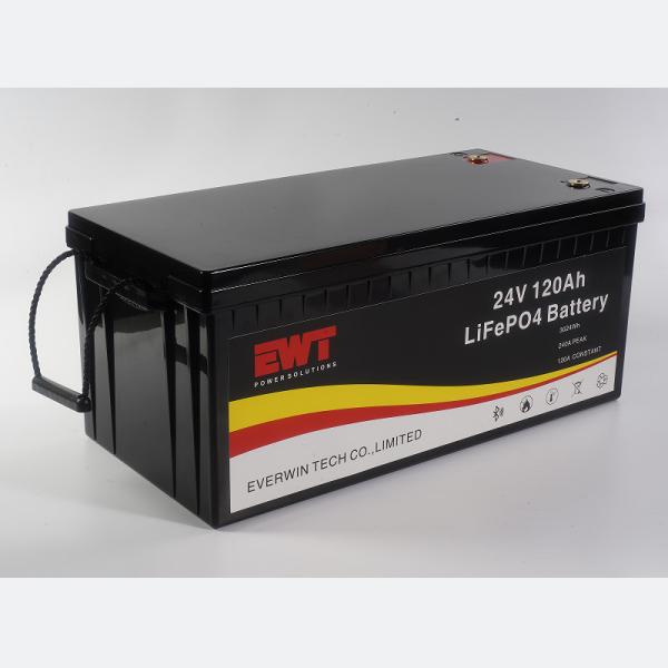 Quality Portable 24V 120Ah Rechargeable Battery With T8 Terminal Customized for sale