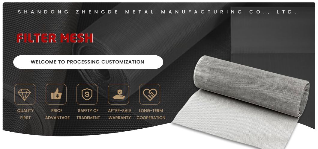 Customizable 5 6 7 8 10 12 Mesh Stainless Steel Wire Mesh/Net/Filter Cloth Weave Stainless Steel Wire Mesh