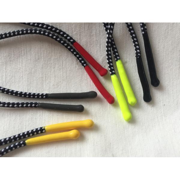 Colorful Silicon Rubber Zipper Puller With 2mm Polyester Elastic Cord