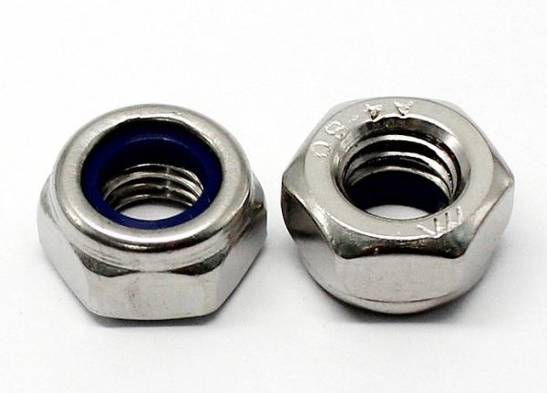 Quality DIN 985 Standard Hexagon Lock Nut Prevailing Torque Type With Nylon Insert for sale