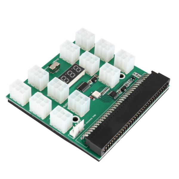 Hot Sale 1200w/750w Breakout Board PCI-E 6pin to 6+2pin Cables for GPU Open Rig Ze + 12pcs 16AWG Computer