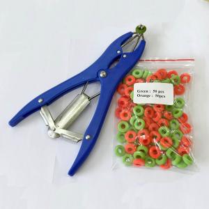 China Livestock Castration Bander , 100Pcs Latex Castrator Rings, Balloon Expander Pliers Set on sale