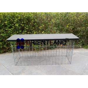 Buy cheap 50×100mm Decorative Gabion Garden Bench product