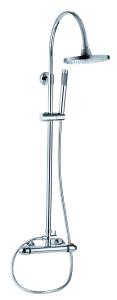 Modern Thermostatic Shower Taps Polished Brass Material