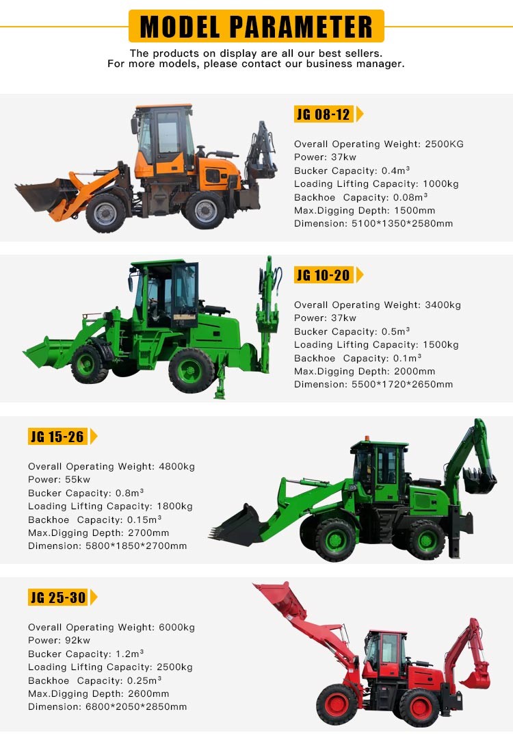 0.5m3 Earthmoving Towable Backhoe Loader , Small Digger Loader Machinery
