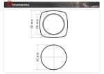 Size 38 X 38 Mm Square Elevator Push Button With Special Filing Process