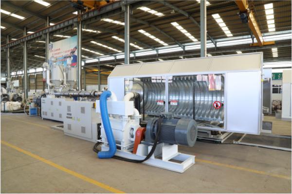 Quality Single / Double Wall Corrugated Pipe Machine Closed Loop PVC Pipe Extrusion Machine for sale
