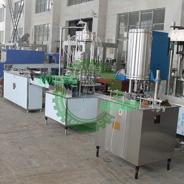 Quality 12-1 1500CPH Linear Non-Gas Tea Milk PET Cans Filling Machine for sale