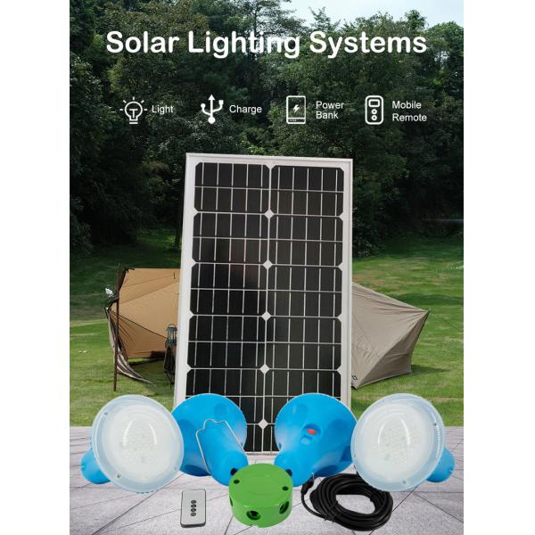Portable Solar Home Lighting System 25W Battery 6V MultiFunction Power Station