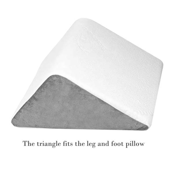 Quality Orthopedic Triangle Leg Wedge Pillow Memory Foam For Back Leg Pain Relief for sale