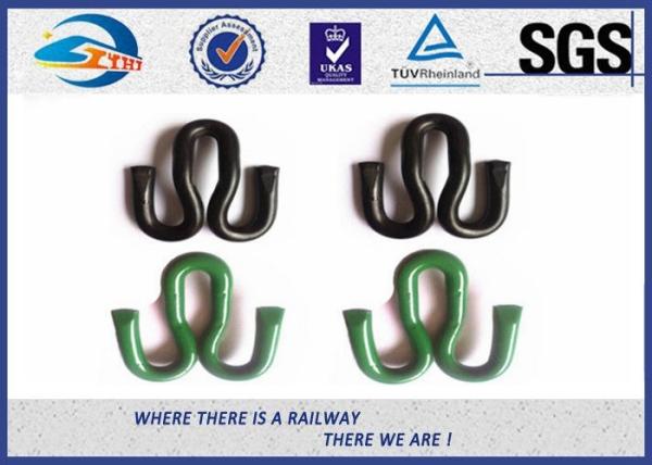 Quality Railfasteners Fast clip And Guage Lock Clip , Elastic Rail Clips For W30 Rail for sale