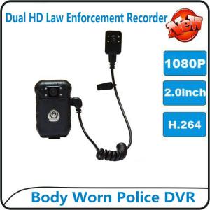 China 1080P Body Worn Police DVR Camera IP56 Waterproof Law Enforcement Audio Video Recorder on sale