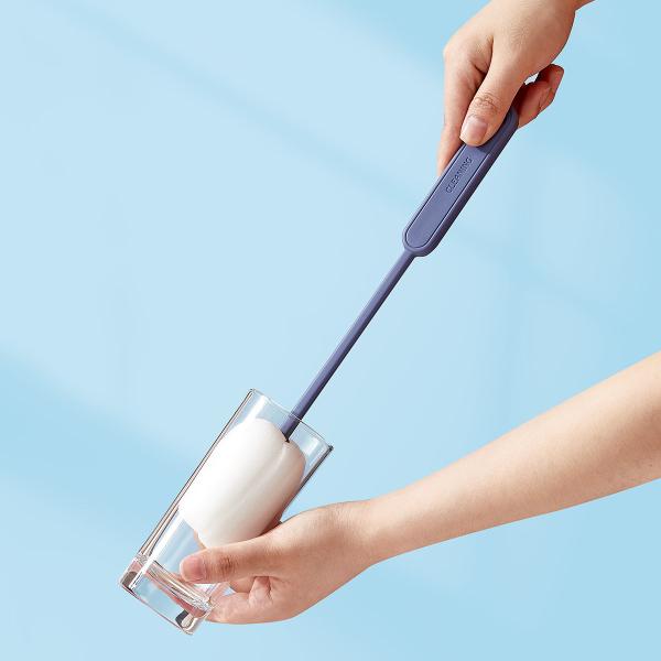 Long Handle Soft Sponge Durable Glasswares Mugs Cup Bottle Cleaning Brush