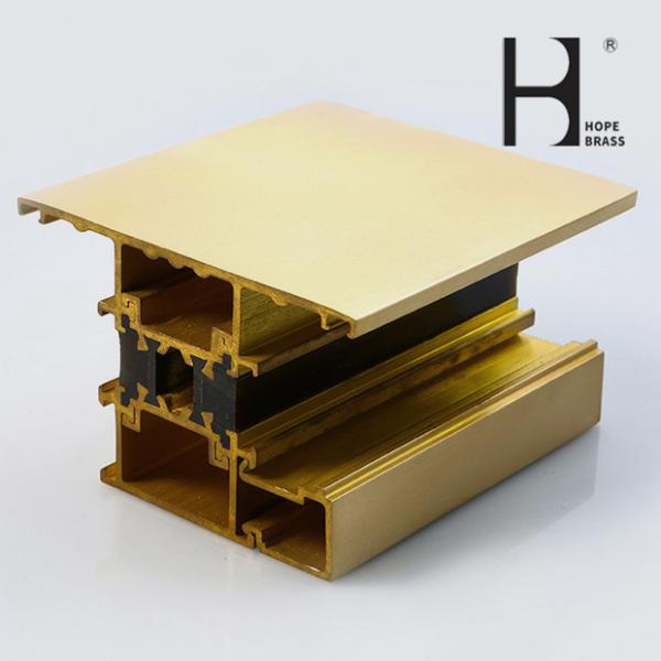 C38500 Brass Extrusion Profiles 1m Length Architectural Metal Extrusions