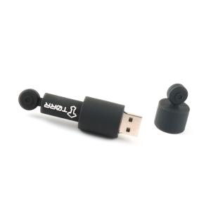 Buy cheap Data Encryption Round Custom USB Flash Drives PVC/Silicone Material product